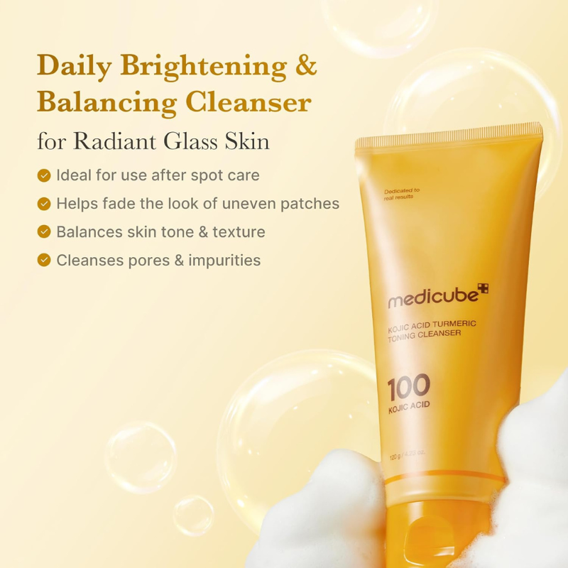 medicube Kojic Acid Turmeric Toning Cleanser 120g-2